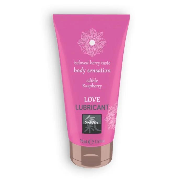 Lubrificante Comestível Shiatsu Beloved Berry Taste Body Sensation Framboesa (75 ml)