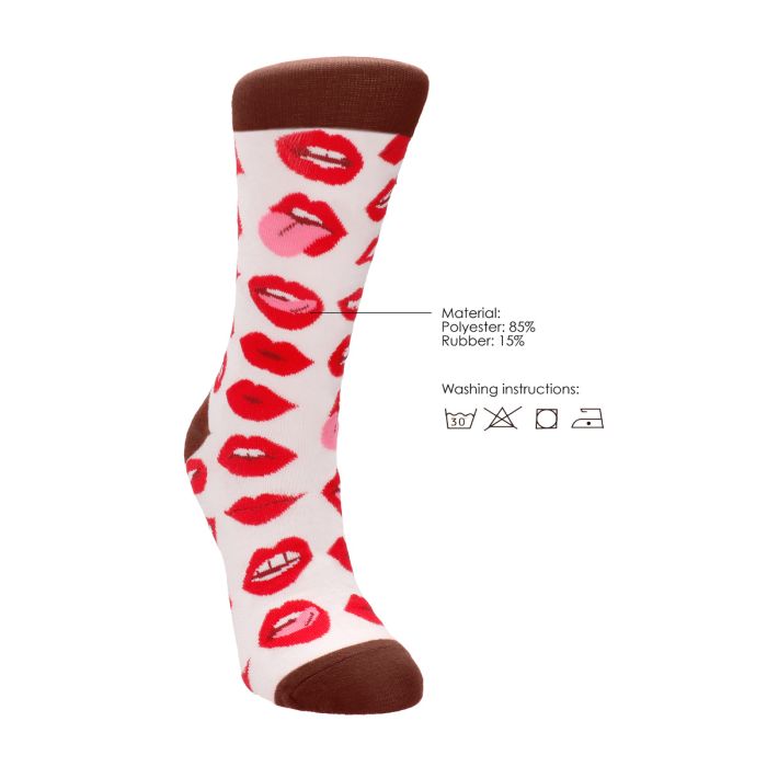 Meias Lip Love Shots (36-41) 3