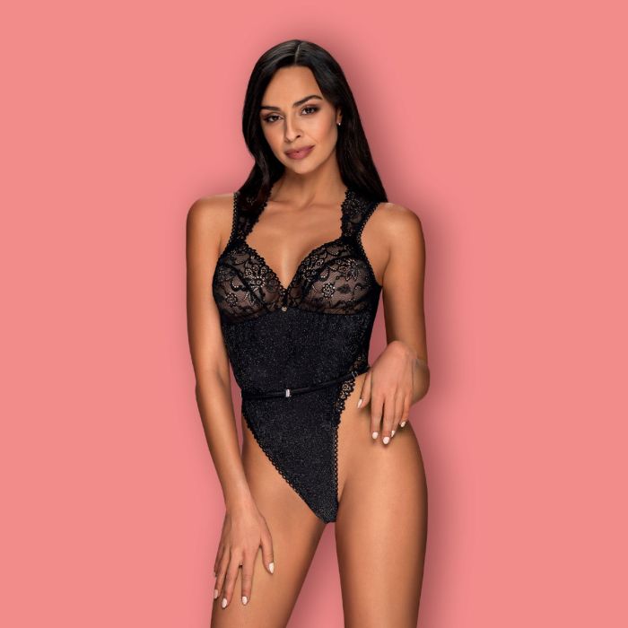 Body Elisetta Obsessive Preto Frente