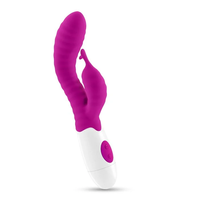 Vibrador C/ Estimulador Clitóris Gummie Roxo C/ Lubrificante à Base de Água Crushious