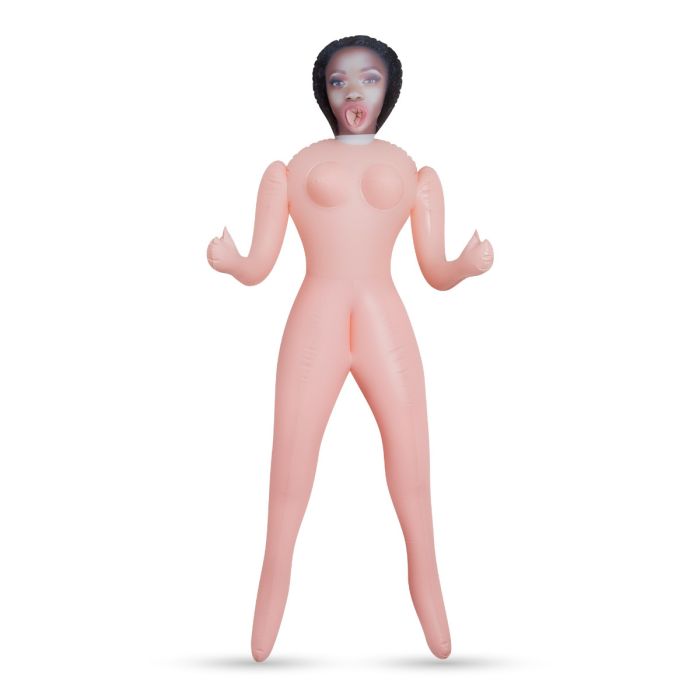 Boneca Insuflável Lucia a Dona de Casa Mulata Crushious Frente