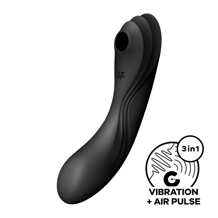Vibrador Recarregável Satisfyer Curvy Trinity 4 Preto