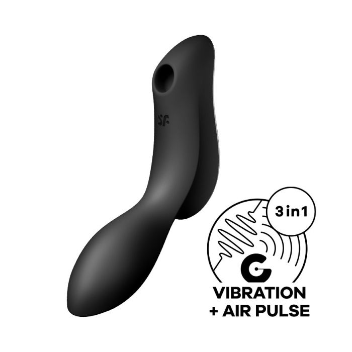 Vibrador Recarregável Satisfyer Curvy Trinity 2 Preto