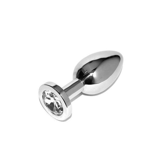 Plug Anal Metal Hard Plug Diamond Clear Pequeno