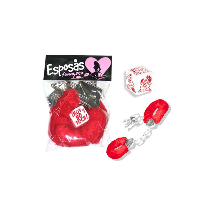 Pack Algemas Vermelhas + Dado
