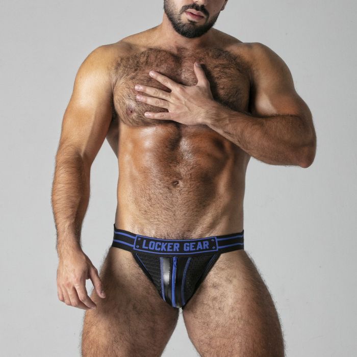JockStrap Massive Rude Locker Gear Azul Frente