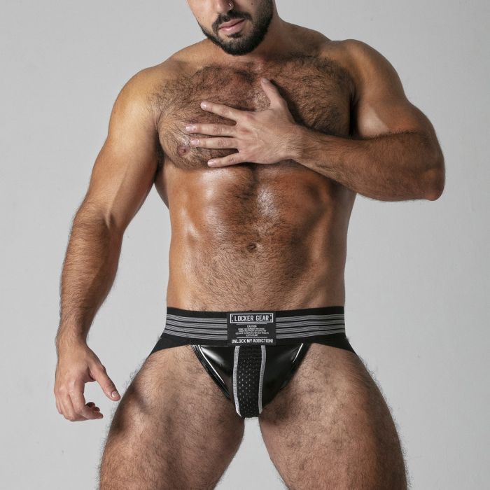 JockStrap Look At Harder Locker Gear Branco Frente