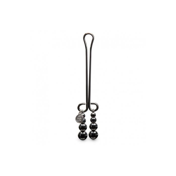 Pinça P/ Clítoris Just Sensation Beaded Clitoral Clamp 50 Shades Of Grey Darker