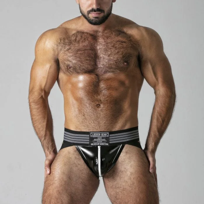 JockStrap Massive Harder Locker Gear Azul Frente