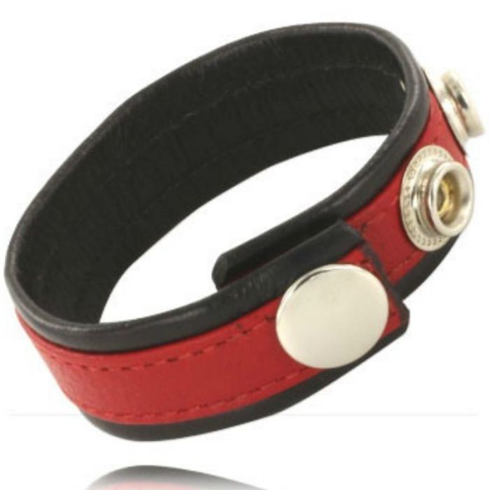 Correia de Couro Ajustável Pénis Leather Body Vermelha