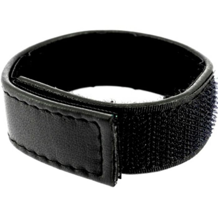 Correia de Couro Ajustável C/ Velcro Pénis Leather Body Preta