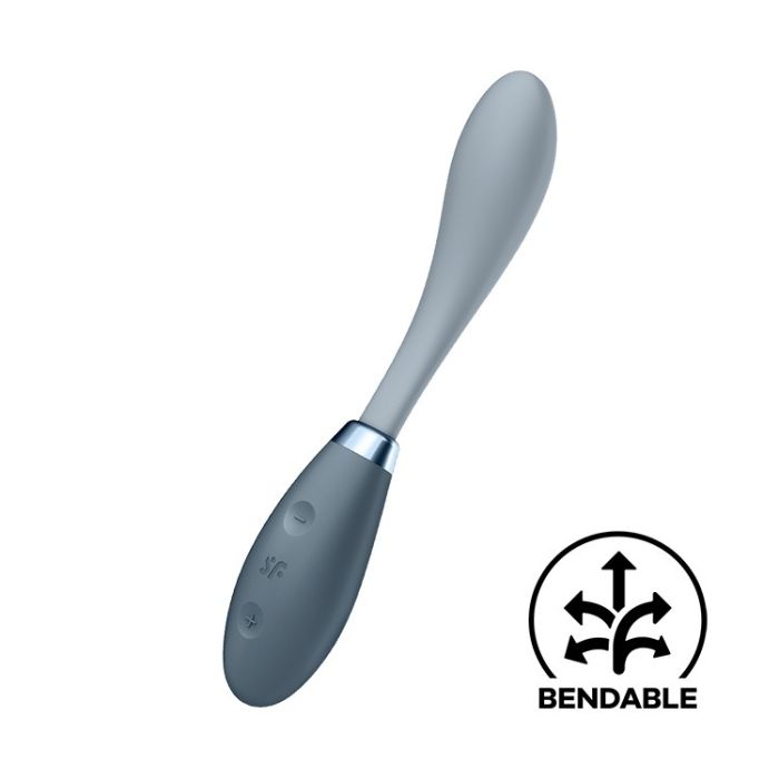 Vibrador Recarregável Satisfyer G-Spot Flex 3 Cinza