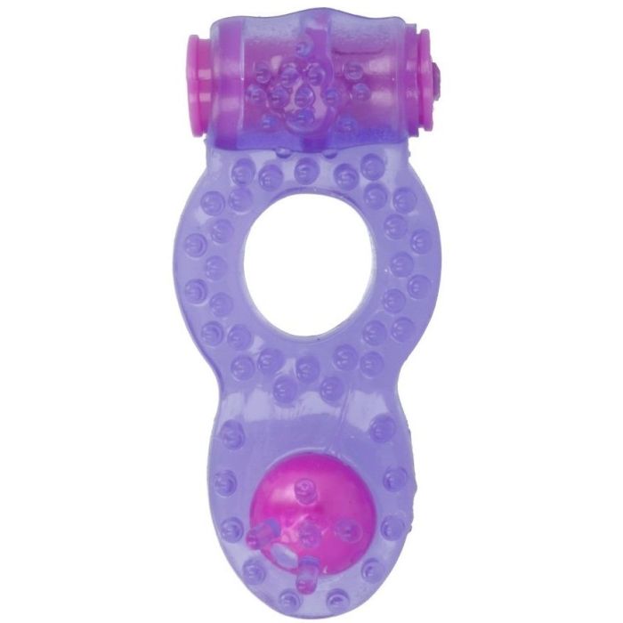 Anel Vibratório Casual Love Vibrating Double Pleasure Púrpura