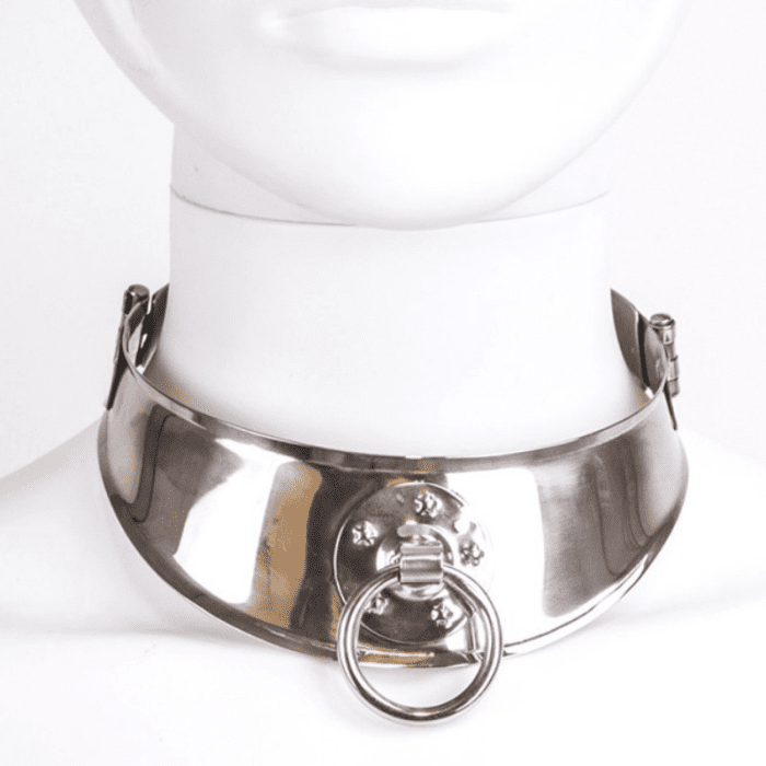Colar Metal Hard Restricted Collar and Ring