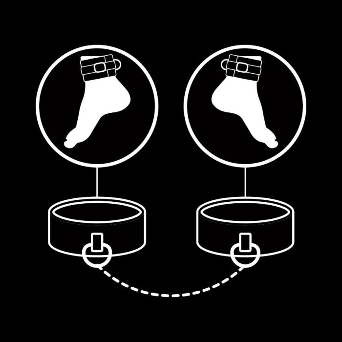 Algemas P/ Tornozelos Fetish Submissive Ankle Cuffs