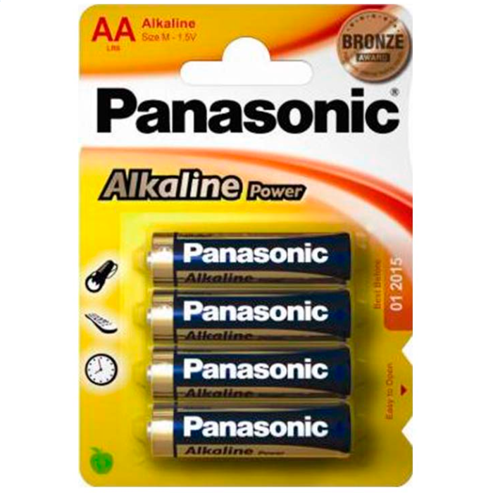 Pilhas Alcalinas Panasonic R6/AA (4 Un)