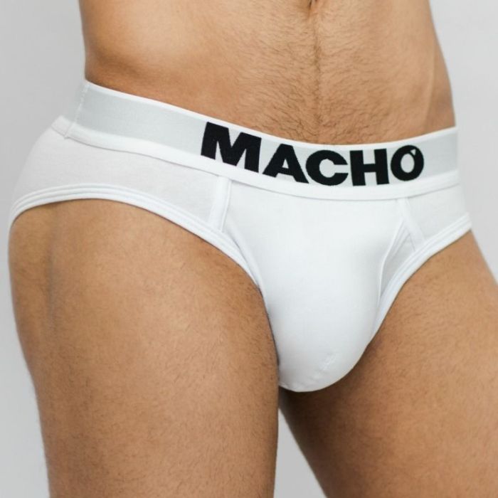 Cueca MC126 Macho Branca Lateral