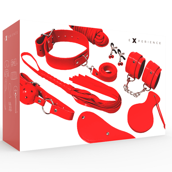 Kit Experience BDSM Fetish Kit Red Series Caixa