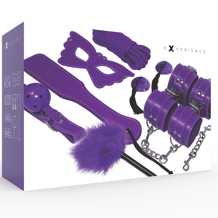 Kit Experience BDSM Fetish Kit Puple Series Caixa