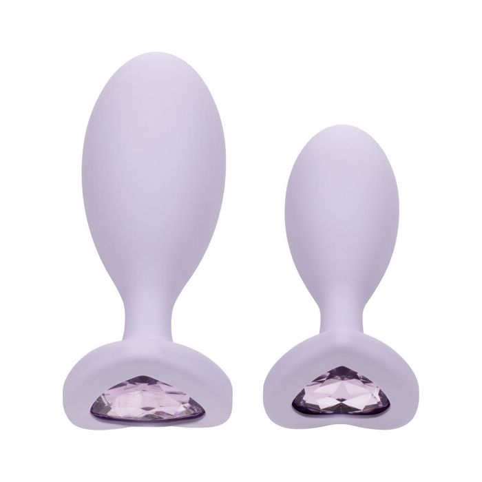 Conjunto Plugs Anais Calexotics First Time Crystal Booty Duo Violeta