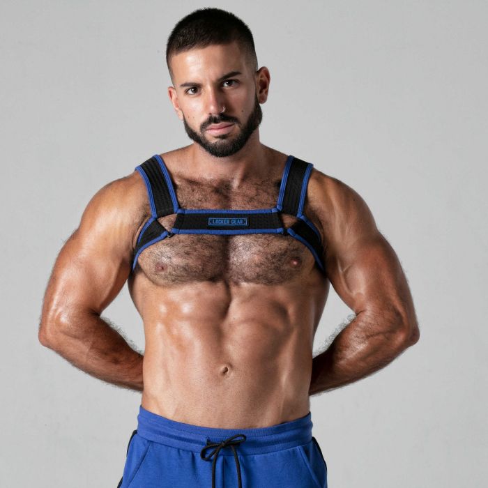 Arnês Corporal Look at Locker Gear Azul Frente