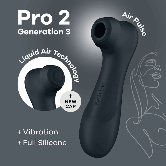 Estimulador Recarregável Clítoris Satisfyer Pro Gen 3 Preto