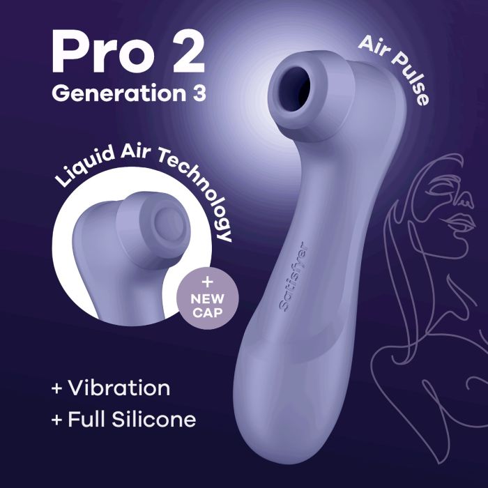 Estimulador Recarregável Clítoris Satisfyer Pro Gen 3 Lilás