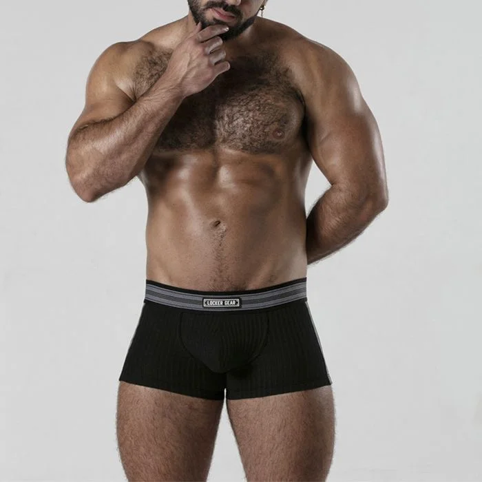 Boxers Backroom Bottomless Locker Gear Pretos Frente