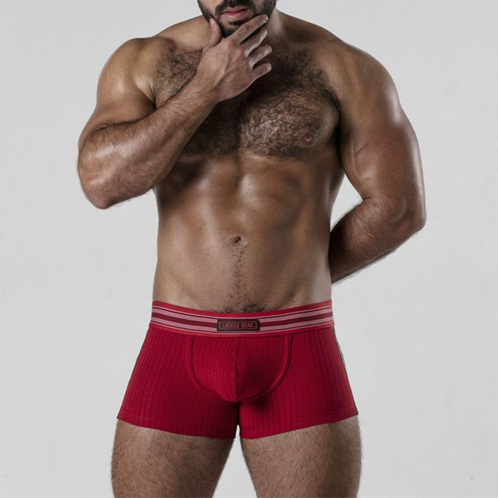 Boxers Backroom Bottomless Locker Gear Vermelhos Frente