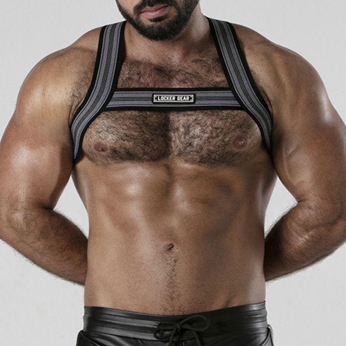 Arnês Corporal Backroom Harness Locker Gear Branco Frente
