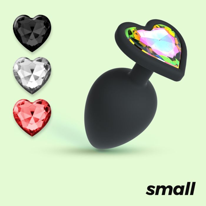 Plug Anal Crushious Cuore C/ 4 Joias Intercambiáveis Pequeno