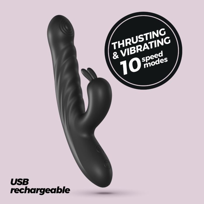 Vibrador Recarregável Lapin Crushious Preto