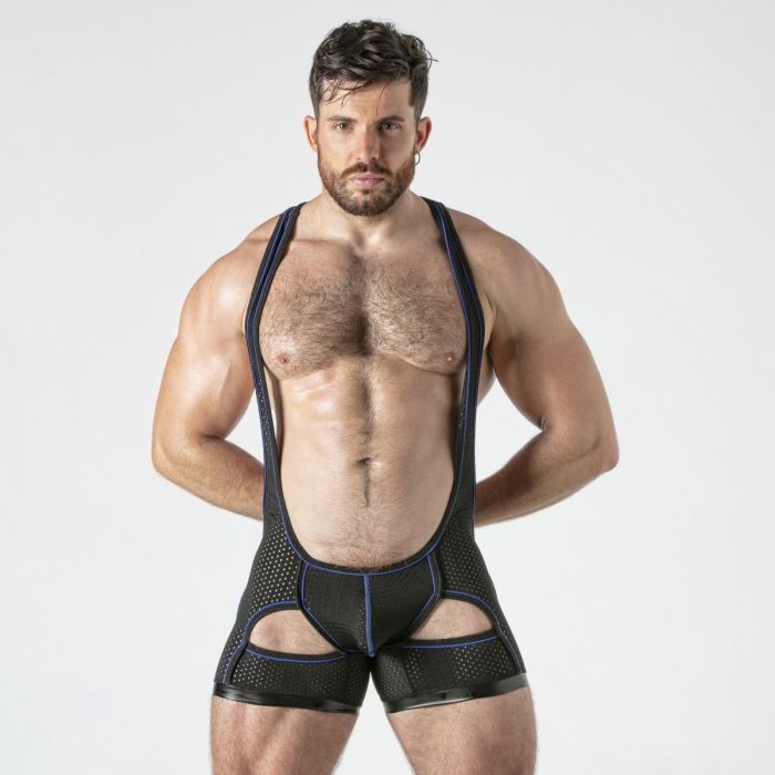 Singlet Watch It Zip Locker Gear Azul Frente