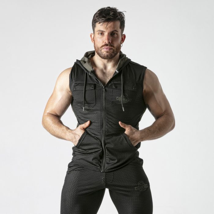 Colete Backroom Hoody Locker Gear Caqui Frente
