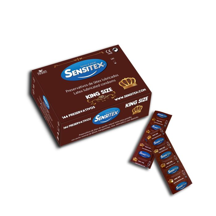 Preservativos Naturais King Size Sensitex (144 Un)