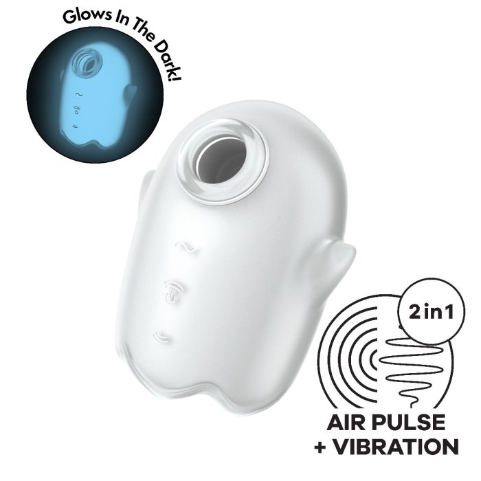 Estimulador Recarregável Glowing Ghost Satisfyer Branco