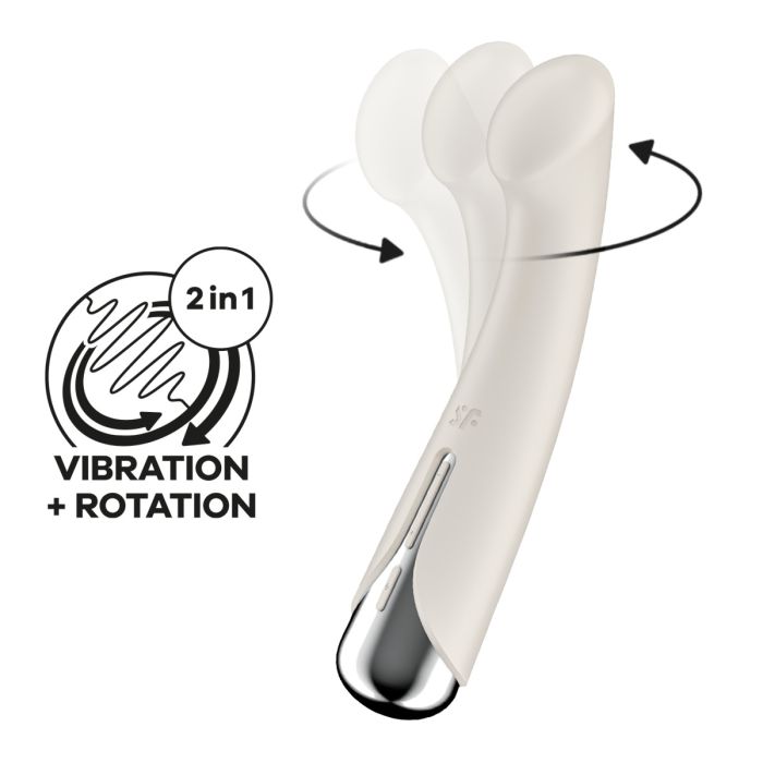 Vibrador Recarregável Satisfyer Spinning G-Spot 1 Bege