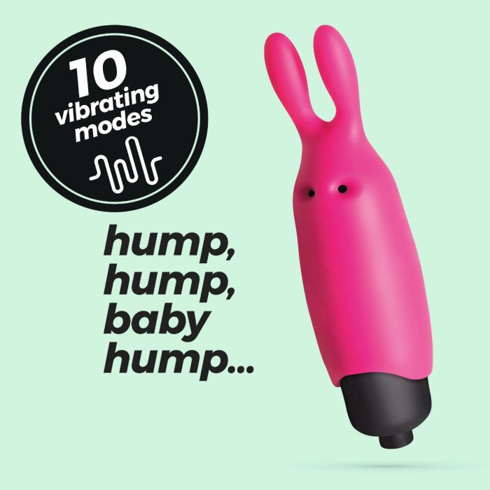 O-Pet Coelho C/ Bala Vibratória Crushious Rosa Choque