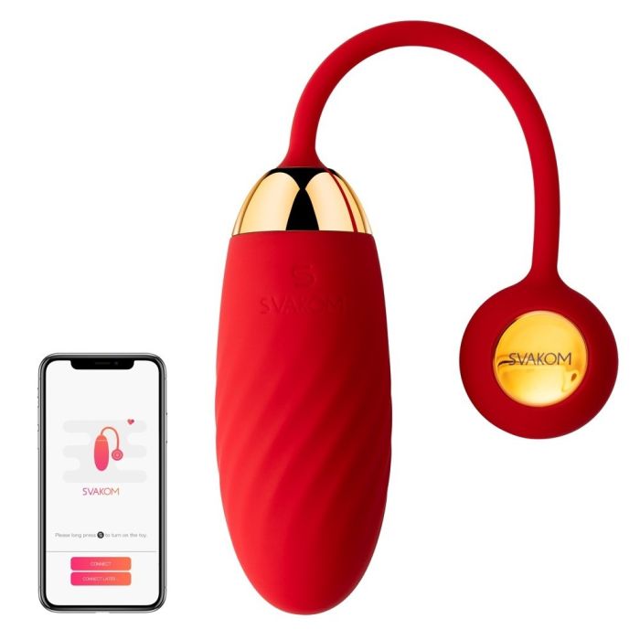 Ovo Vibratório Recarregável Svakom Ella Neo Vermelho