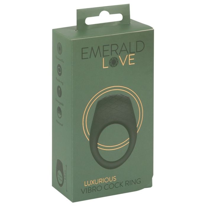 Anel Recarregável Emerald Love Luxurious Vibro Cock Ring Caixa
