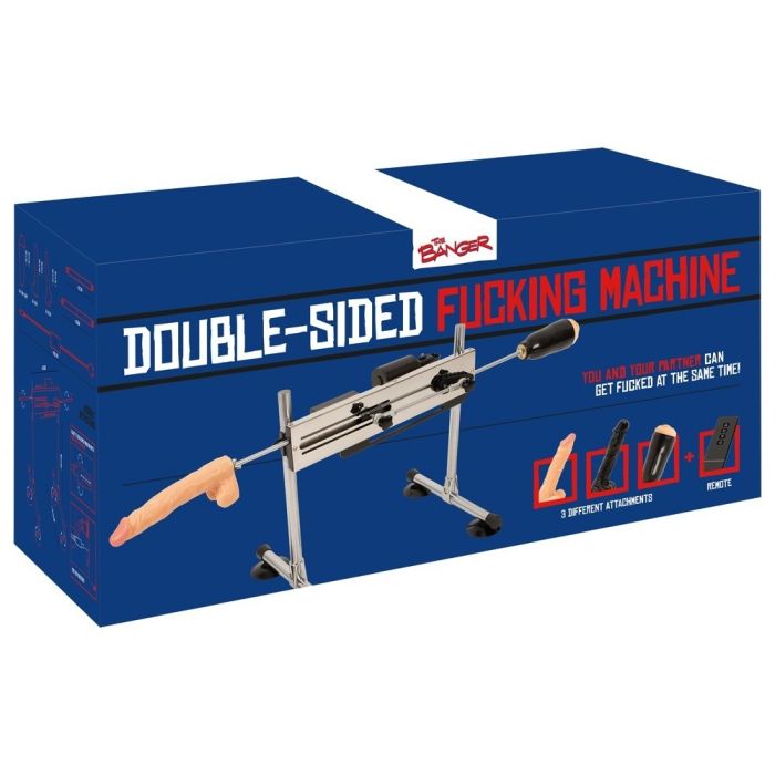 Máquina de Sexo The Banger C/ Comando Remoto Double Sided Fucking Machine Caixa