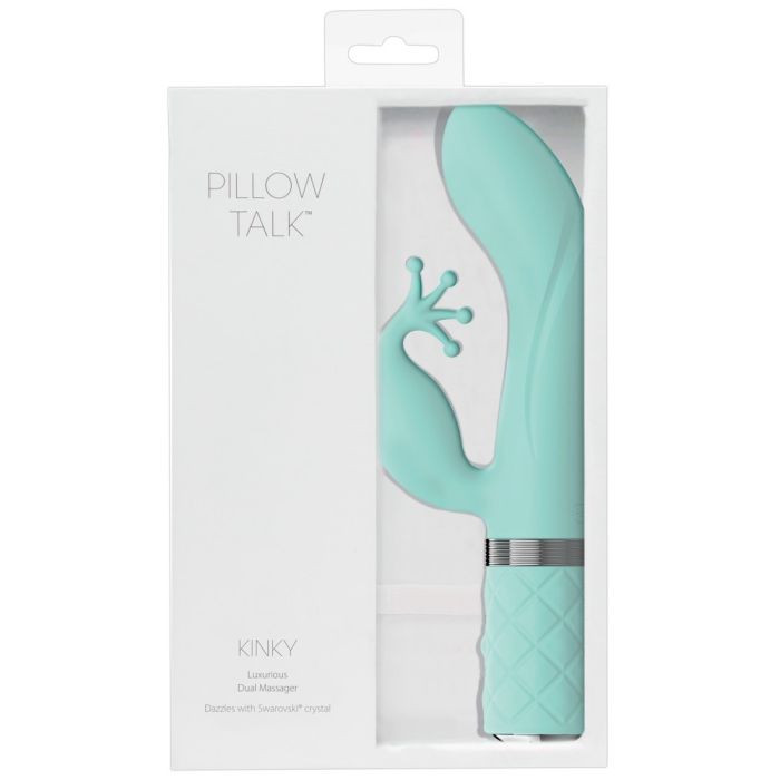 Vibrador Recarregável Pillow Talk Kinky Azul Caixa
