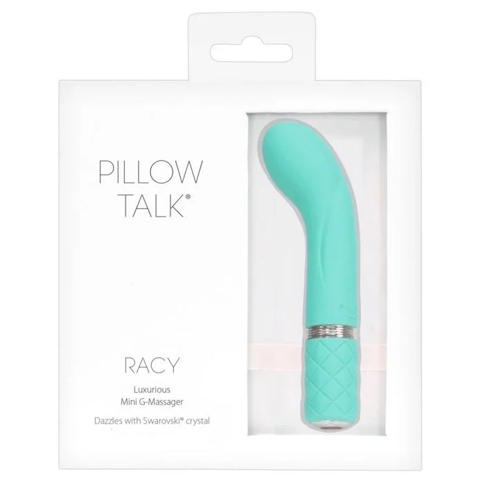 Vibrador Recarregável Pillow Talk Racy Luxurious Azul Caixa