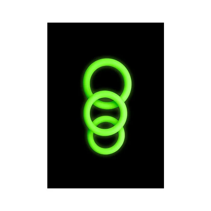 3 Aneis Ouch! Glow in The Dark