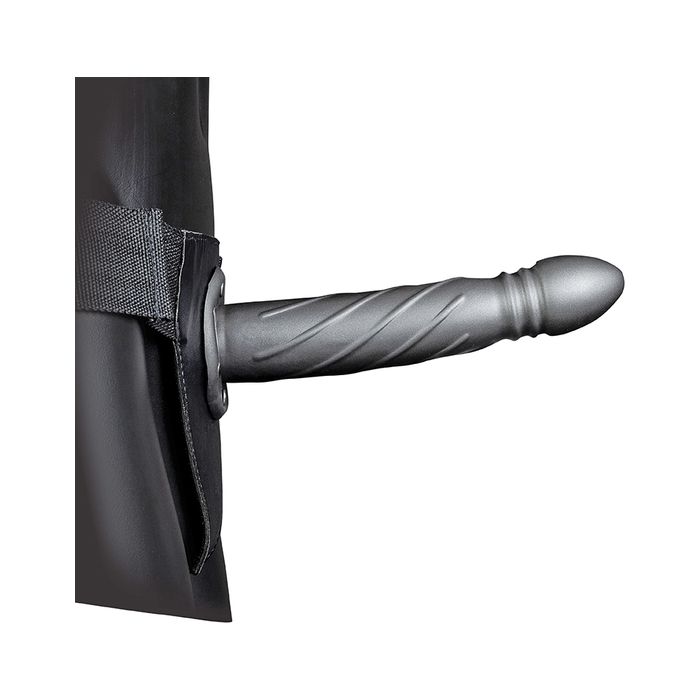Strap On Ouch! Hollow Strap-On Twisted Metallic Cinzento Metalizado