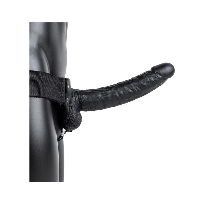 Strap On C/ Vibração Real Rock Vibrating Hollow Strap-On 9