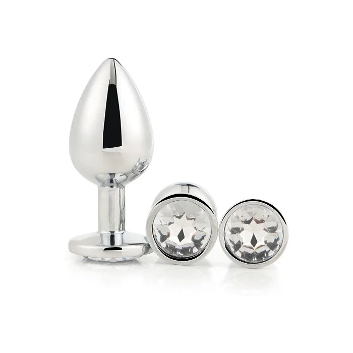 Conjunto Plugs Anais Dream Toys Cleaming Love Prateados