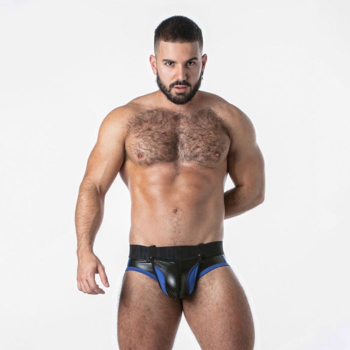 Cueca Jock Open Access Locker Gear Azul Frente