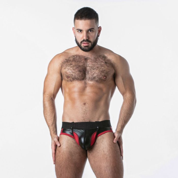 Cueca Jock Open Access Locker Gear Vermelho Frente
