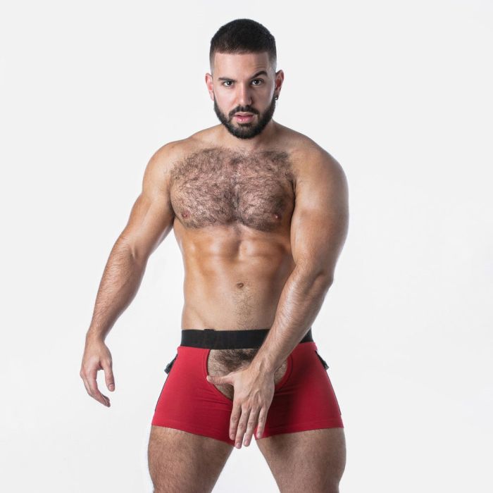 Perneiras Take It Cargo Locker Gear Vermelho Frente